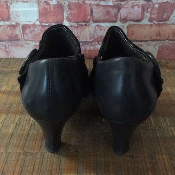 Naturalizer Black Leather BESPOKE Ankle Boots-8.5 - Picture 4 of 7